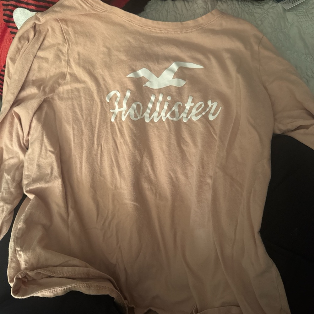 Hollister Pink Long Sleeve Shirt